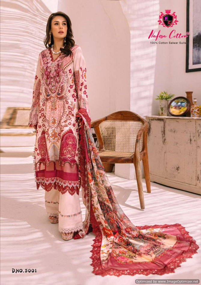 Andaaz Vol 5 By Nafisa Karachi Cotton Dress Material Wholesale Price In Surat
